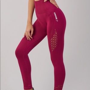 Beet Red Energy Seamless Leggings